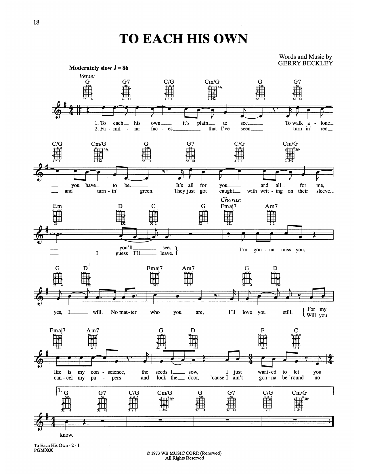 Produktbild zu: To Each His Own