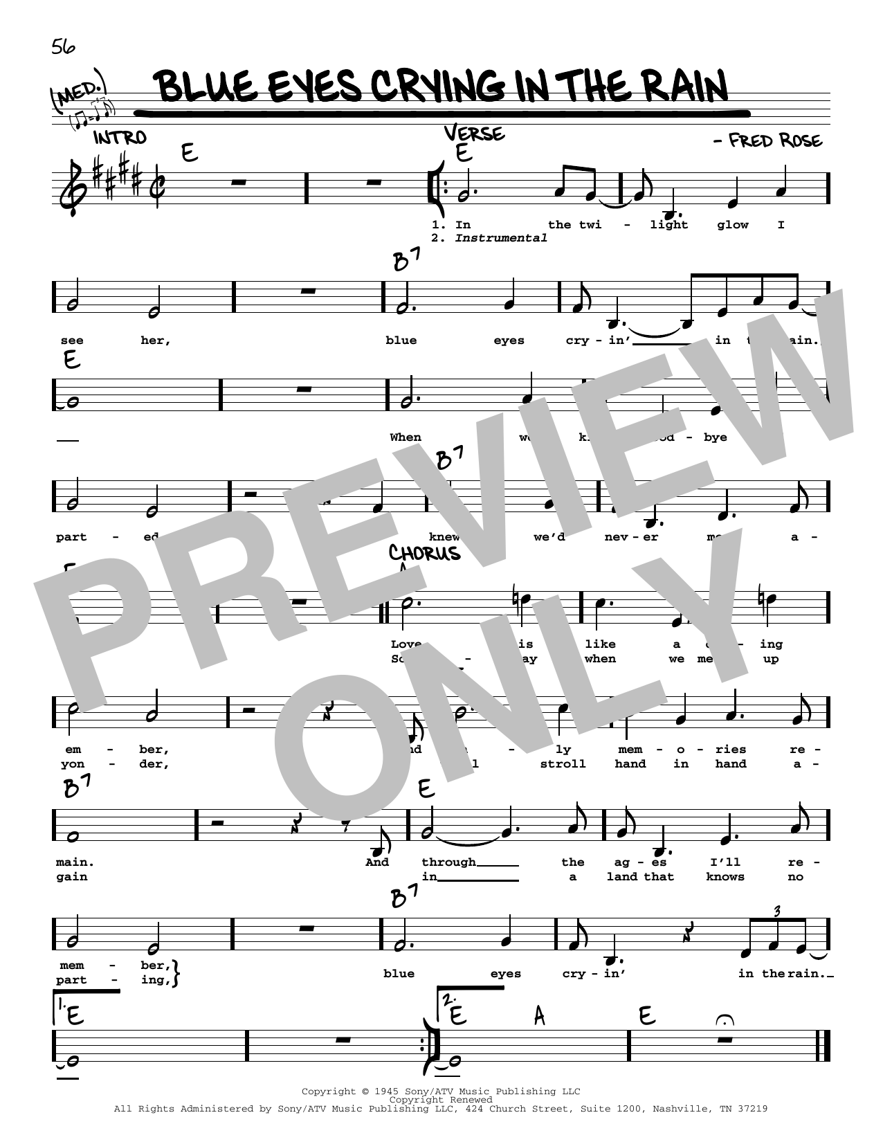 Produktgalerie: Seite 1 von 1 Blue Eyes Crying In The Rain, Elvis Presley