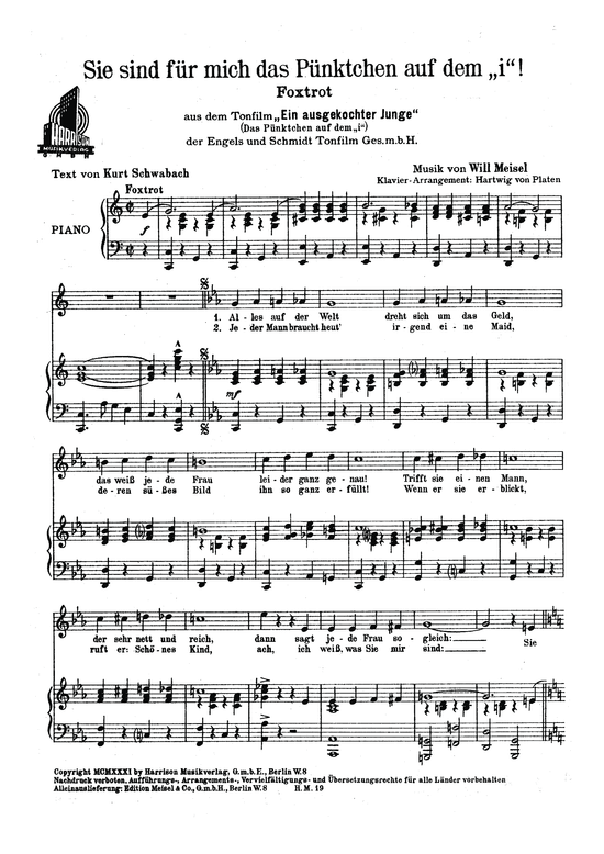 gallery: Sie sind für mich das Pünktchen auf dem i , , (Klavier + Gesang)