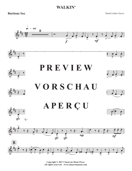 Product gallery: Page 15 of 16 Walkin´ , , (Saxophone Quintet AATTB)