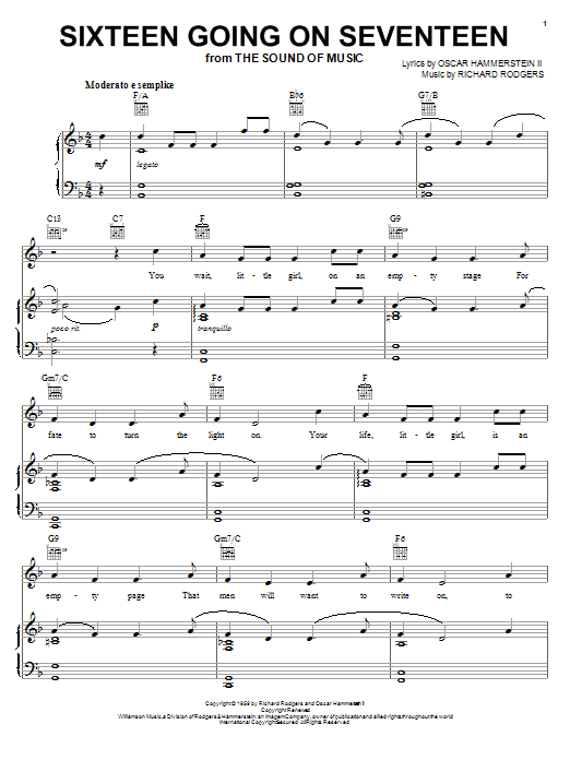 Produktbild zu: Sixteen Going On Seventeen (from The Sound of Music)