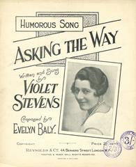 cover: Asking The Way, Violet Stevens, Gesang, Klavier