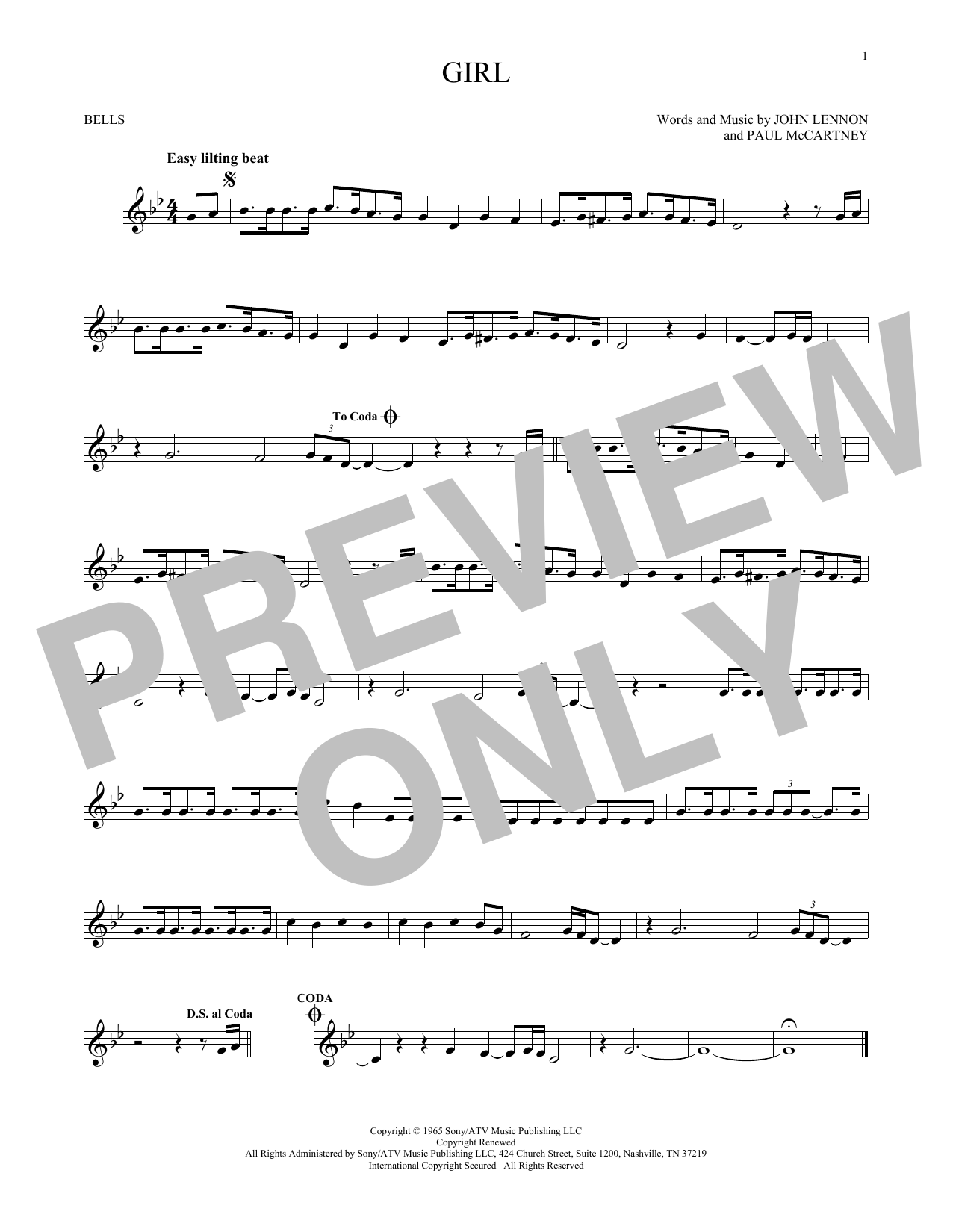 Produktbild zu:  Girl - The Beatles