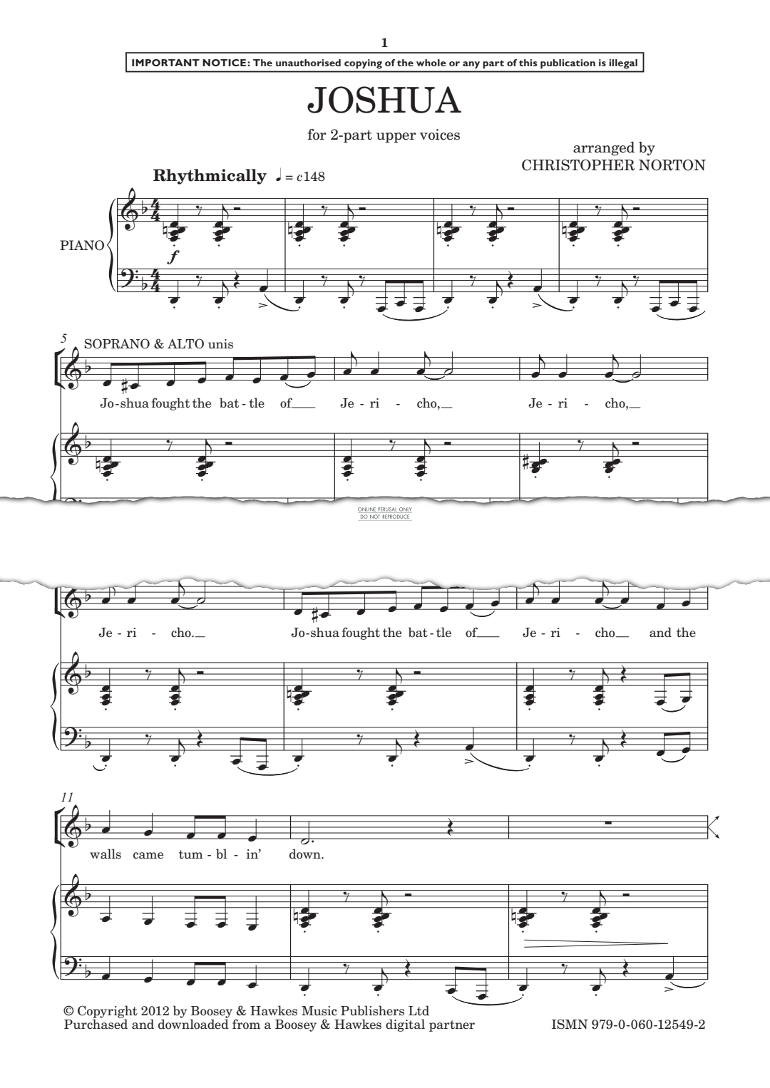 Produktgalerie: Seite 1 von 1 Joshua, , Gesang, Klavier