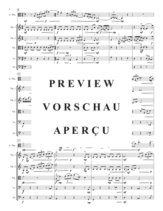 Produktgalerie: Seite 6 von 21 Concertino , , (Altposaune und Streichquintett)