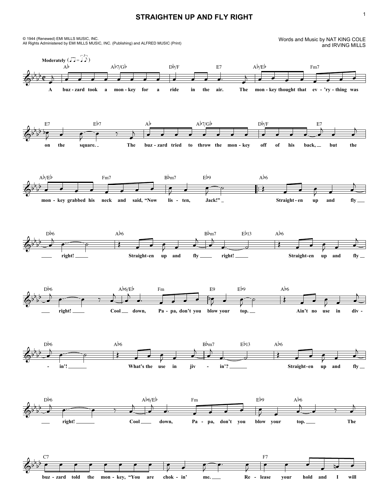 Produktbild zu:  Straighten Up And Fly Right - Nat King Cole