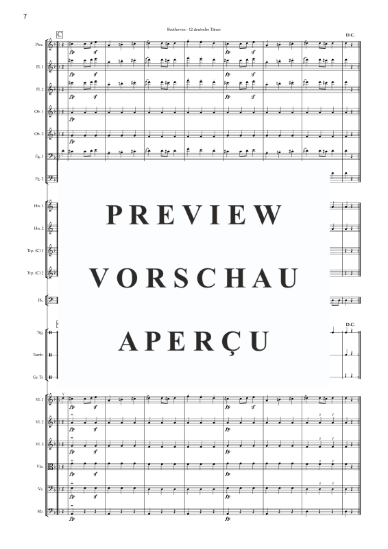 Produktgalerie: Seite 9 von 11 Deutscher Tanz Nr. 10, , Jugendkammerorchester