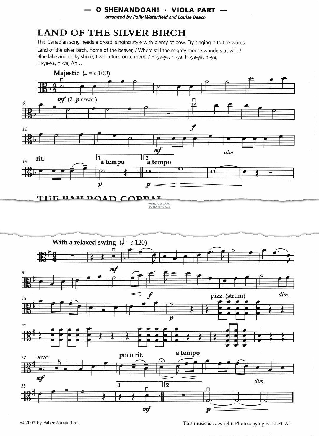Product gallery: Page 1 of 1 Land Of The Silver Birch (from 'O Shenandoah!'), American Traditional