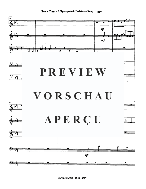Produktgalerie: Seite 7 von 11 Santa Claus, , Blechbläser Quintett