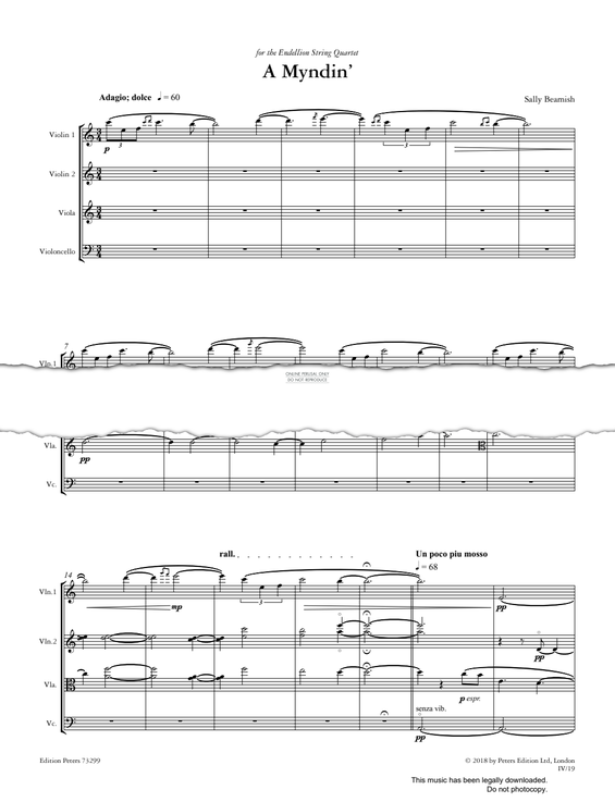 Produktgalerie: Seite 1 von 1 A Myndin', Sally Beamish, Quartett