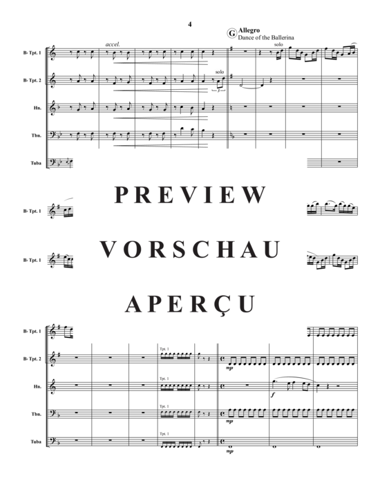 Produktgalerie: Seite 5 von 17 Scenes from Petrushka , , (Blechbläserquintett)
