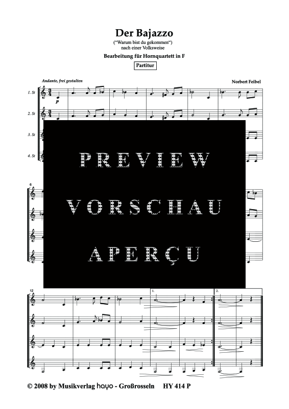 gallery: Der Bajazzo , , (Horn Quartett)