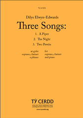 Product picture to: Three Songs: 1. A Piper; 2. The Night; 3. Two Pewits