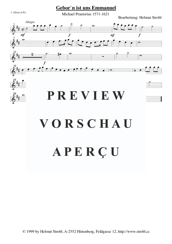 gallery: Geborn ist uns Emmanuel, , Saxophonquintett AATTB