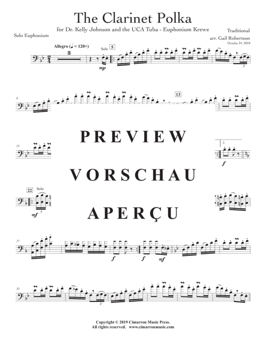Product gallery: Page 7 of 21 Clarinet Polka, The , , (Tuba Quartet EETT + Euphonium Solo)