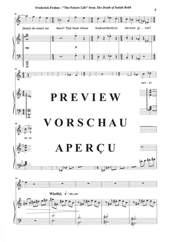 Product gallery: Page 6 of 14 The Future Life from The Death of Isaiah Robb , , (Mezzo-Sopran + Klavier)