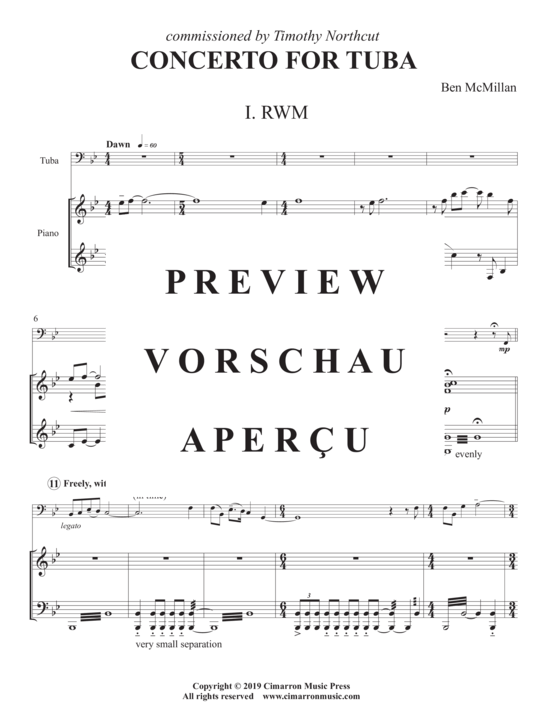 Product gallery: Page 3 of 21 Concerto for Tuba , , (tuba + piano)
