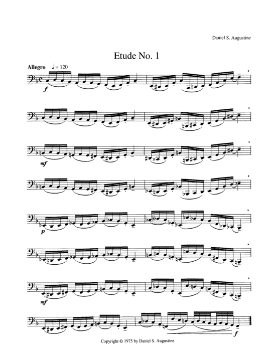 Product picture to: Seventeen Etudes for Tuba Daniel Augustine