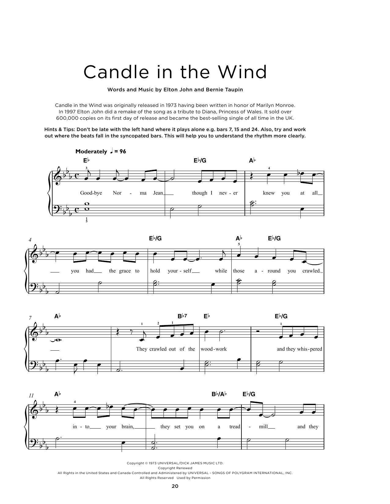 Product picture to: Candle In The Wind