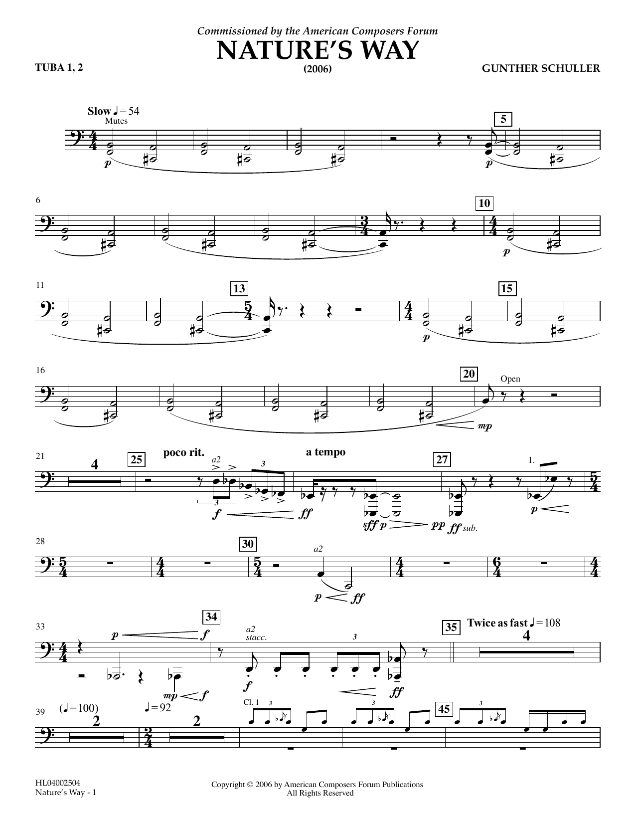 Product picture to: Nature's Way - Tuba 1 & 2