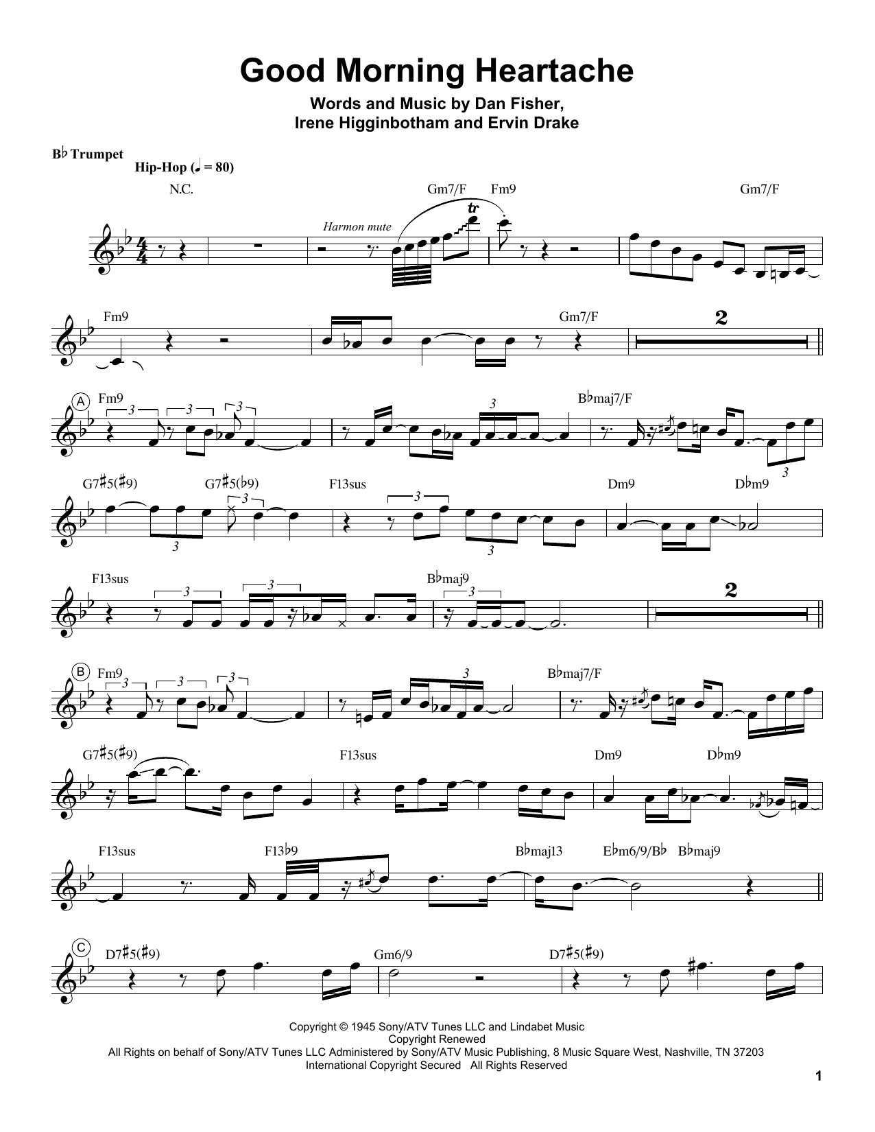 Produktgalerie: Seite 1 von 1 Good Morning Heartache, Chris Botti, Trompete