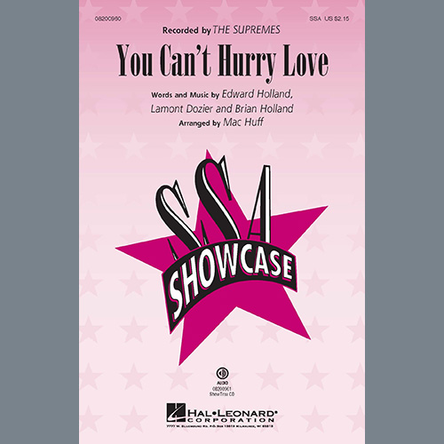 Produktbild zu: You Can't Hurry Love (arr. Mac Huff)
