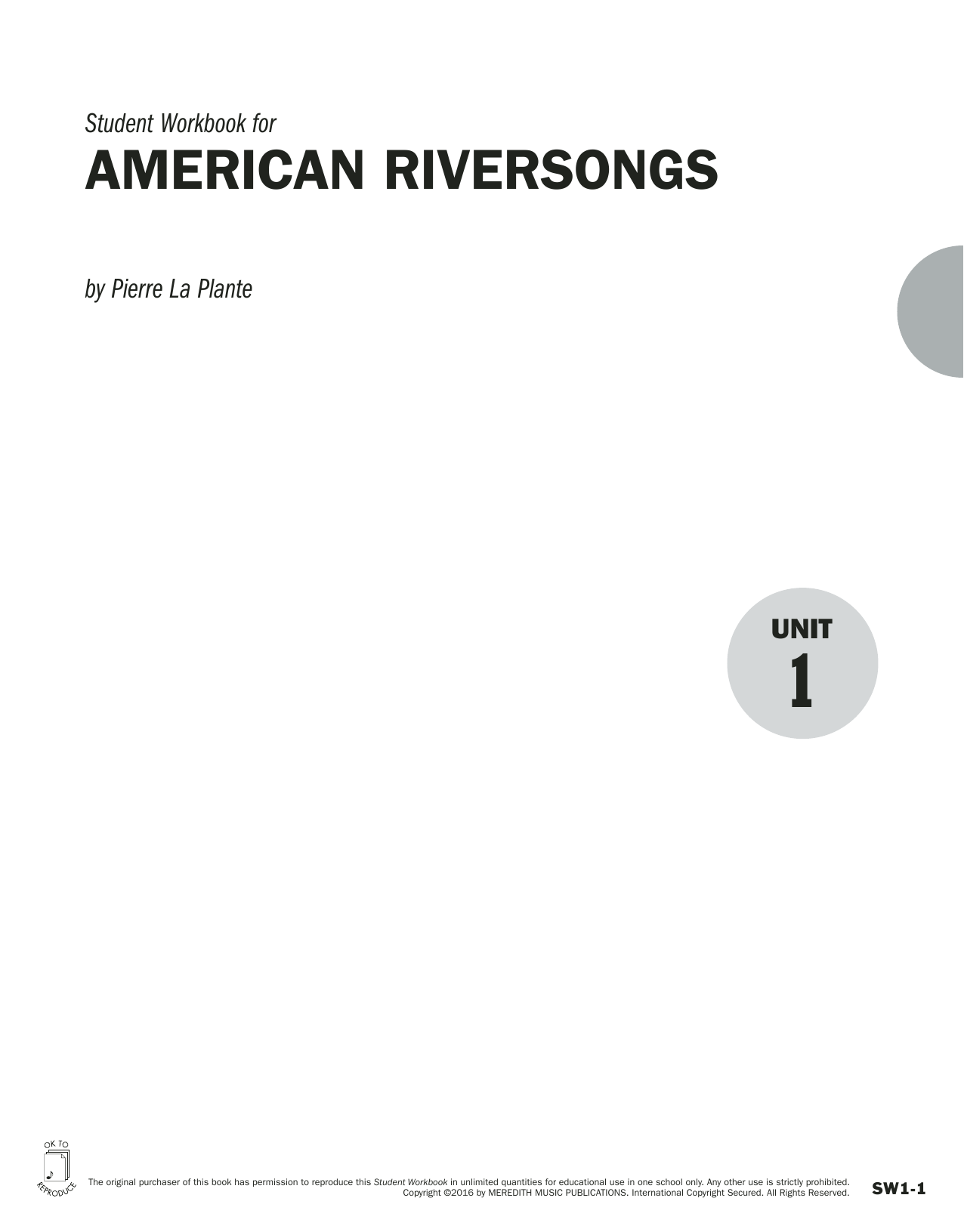 Produktgalerie: Seite 1 von 1 Guides to Band Masterworks, Vol. 6 - Student Workbook - American Riversongs, Pierre La Plante