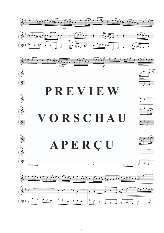 Produktgalerie: Seite 4 von 11 3 Flöten Sonaten BWV 1027-28-29, , Flöte und Cembalo/Klavier