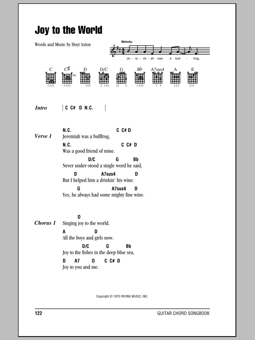 Produktgalerie: Seite 1 von 1 Joy To The World, Three Dog Night, Gitarre