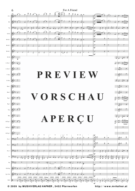 Product gallery: Page 11 of 11 For A Friend, , (large wind orchestra)