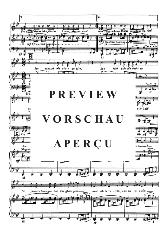 Produktgalerie: Seite 4 von 4 Hallo Mr. Lover, , Klavier und Gesang