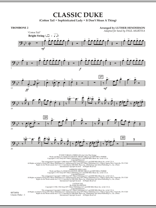 Produktbild zu: Classic Duke - Trombone 2