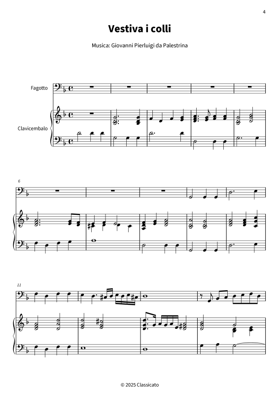 Produktgalerie: Seite 1 von 11 Vestiva i colli, , (Fagott und Cembalo/Klavier)