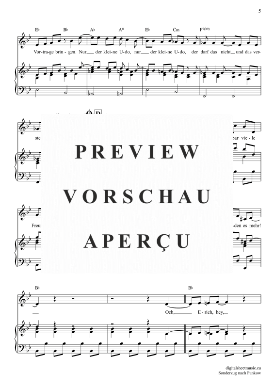 gallery: Sonderzug Nach Pankow, Lindenber, Udo, Klavier, Gesang & Akkorde