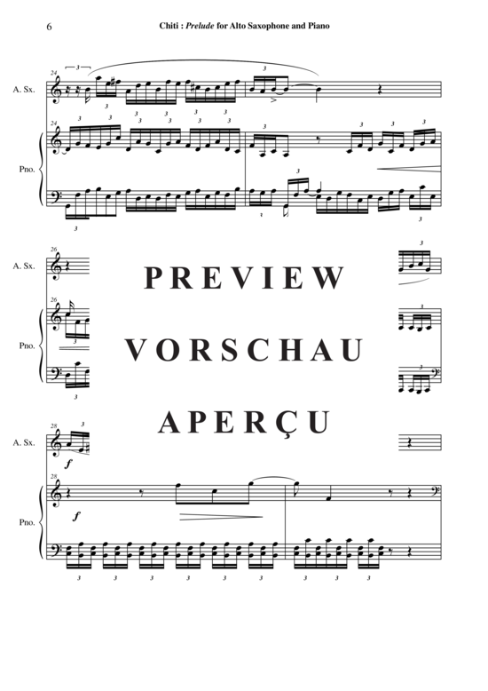 Product gallery: Page 7 of 14 Prelude , , (alto saxophone + piano)