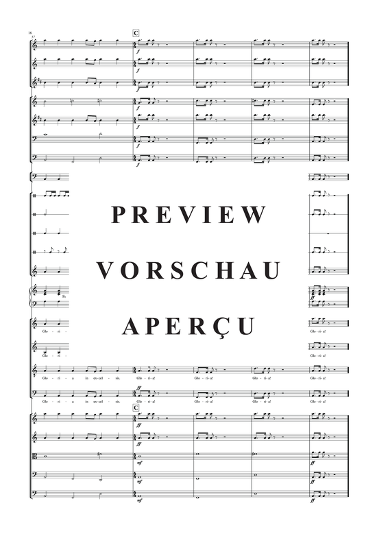 Produktgalerie: Seite 19 von 21 König der letzten Tage - Gloria: Partitur, , Orchester + Chor