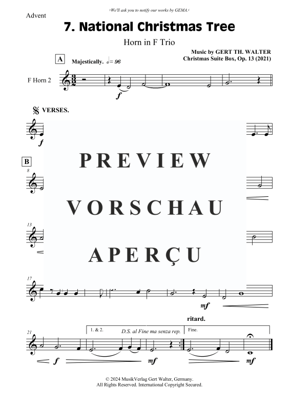 Produktgalerie: Seite 5 von 6 National Christmas Tree, , (Horn Trio)