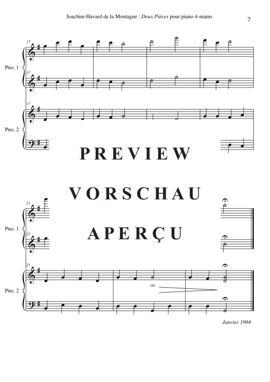 Product gallery: Page 8 of 8 Deux Pièces , , (piano four hands)