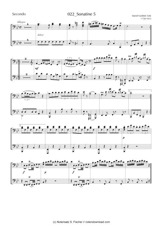 Produktbild zu: Sonatine Daniel Gottlob Türk (1756-1813) 