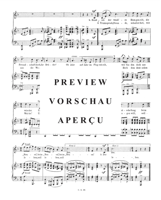 Product gallery: Page 3 of 3 Beim Weine , , Piano and Voice