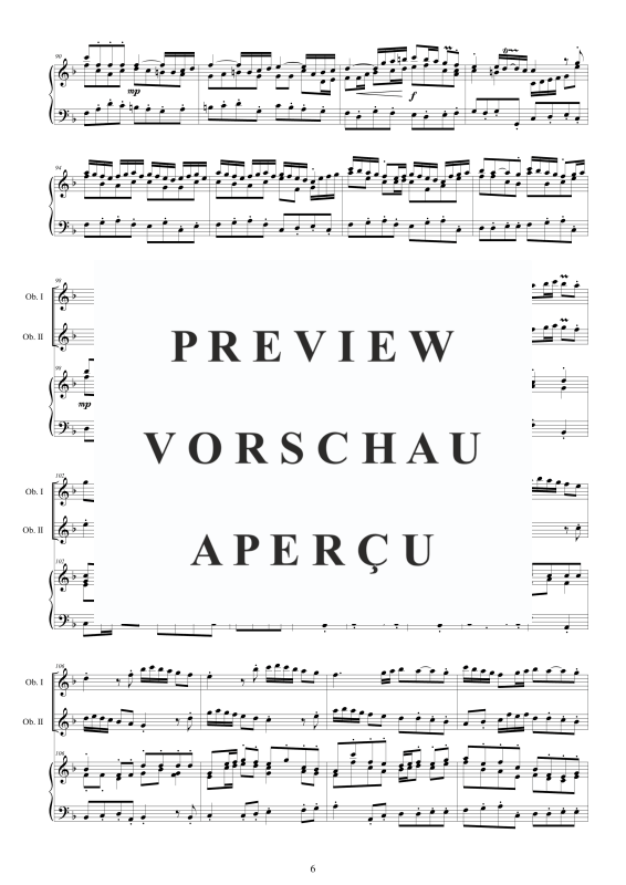 Produktgalerie: Seite 7 von 11 Oboe Concerto No.3 in F-Dur Op.9, , 2 Oboen und Cembalo