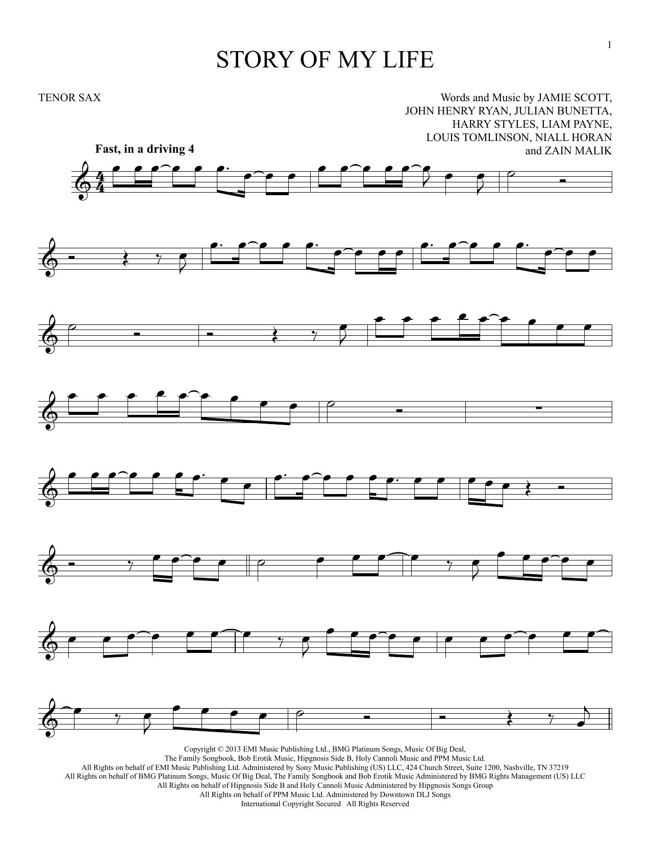 Product gallery: Page 1 of 1 Story Of My Life, One Direction