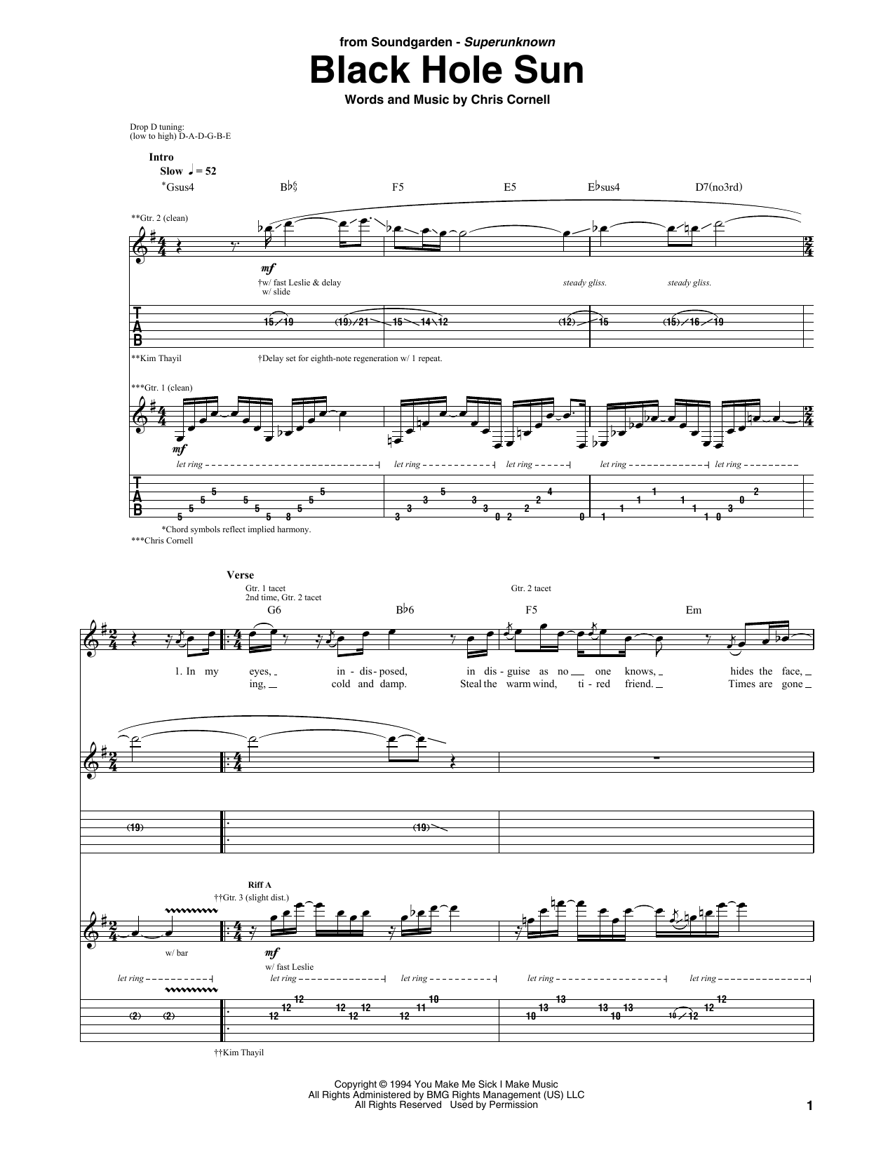 Product gallery: Page 1 of 1 Black Hole Sun, Soundgarden