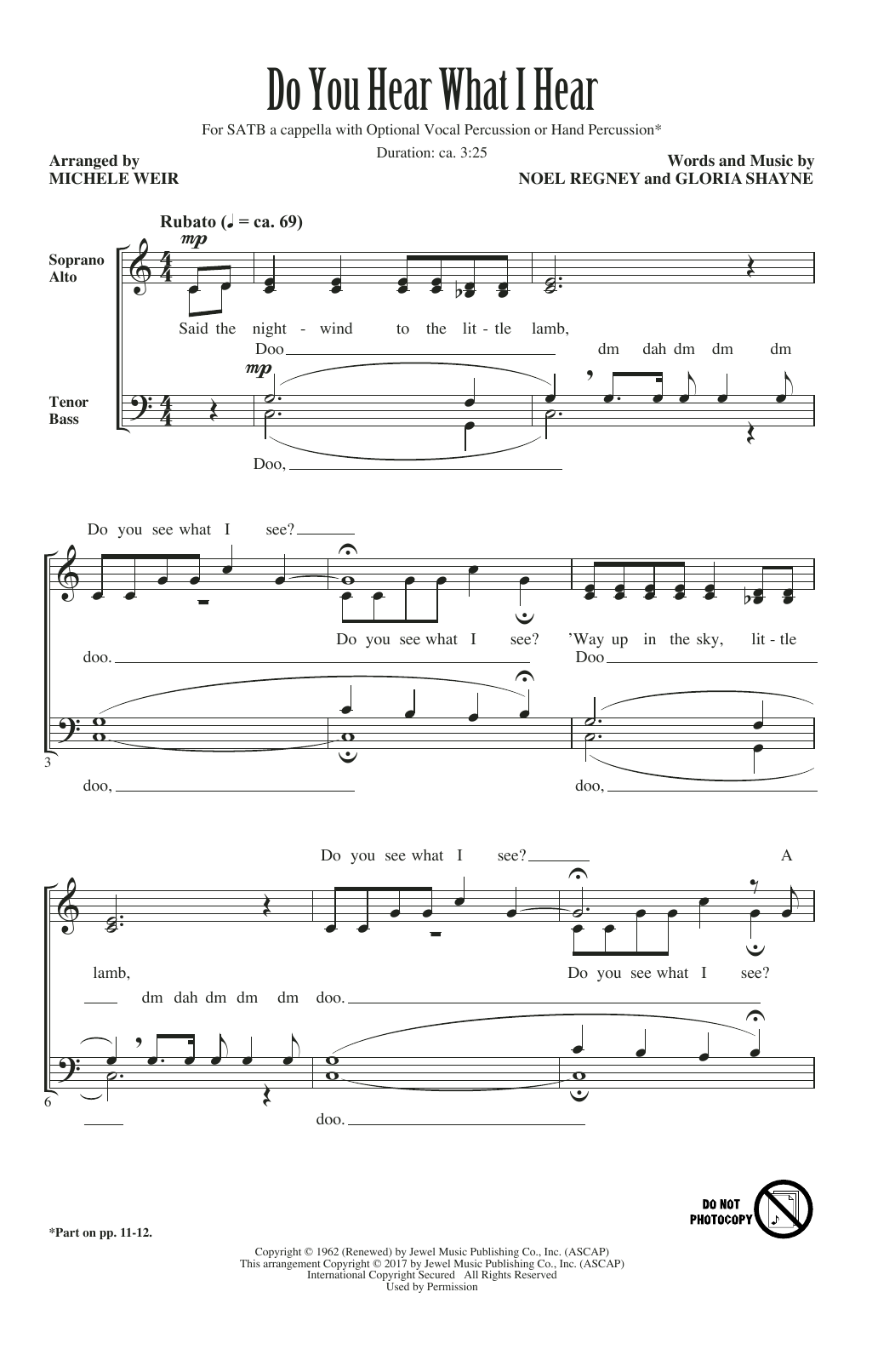Produktgalerie: Seite 1 von 1 Do You Hear What I Hear, Michele Weir, Chor