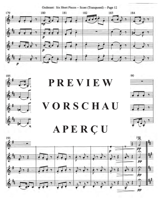 gallery: Sechs kurze Stücke, Op. 48 , , (Saxophon Quartett SATB)