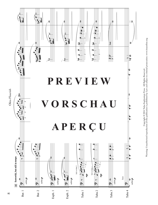 Produktgalerie: Seite 10 von 21 Okto Flourish , , (Brass Band 2x Bariton, 2x Euphonium + 4x Tuba)