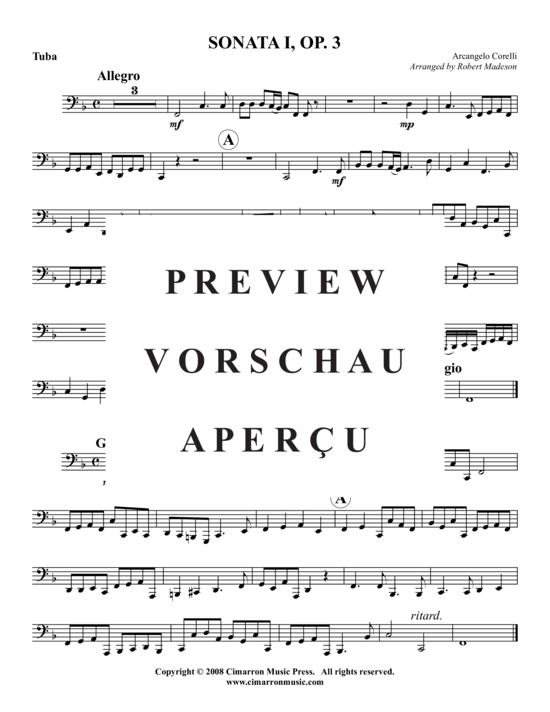 Produktgalerie: Seite 14 von 15 Sonata I, Op. 3 , , (Blechbläserquintett)