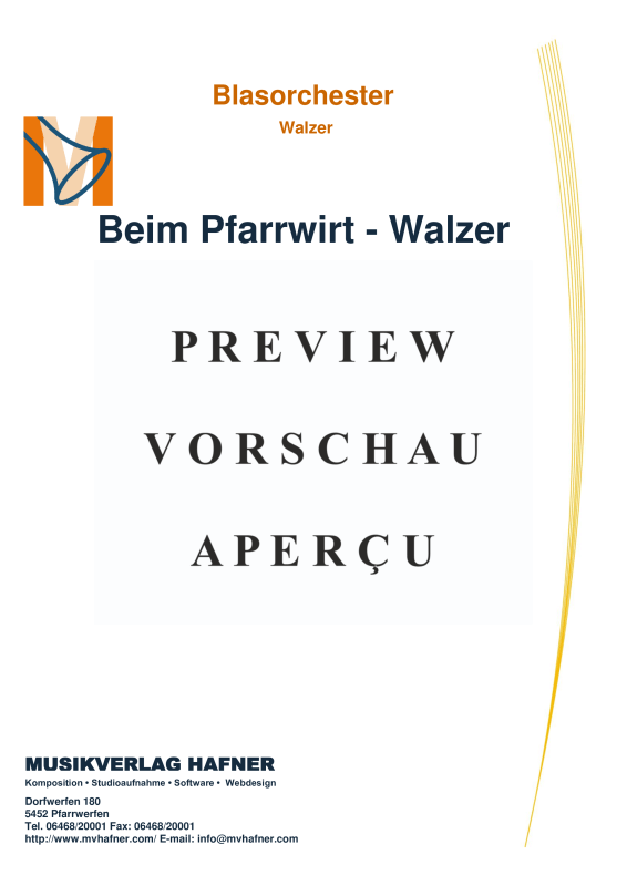 Product gallery: Page 2 of 11 Beim Pfarrwirt - Walzer, , (large wind orchestra)