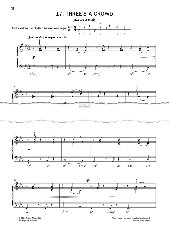 Produktgalerie: Seite 1 von 1 Three’s A Crowd, John Kember, Klavier