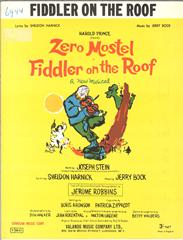 cover: Fiddler On The Roof, Topol, Klavier